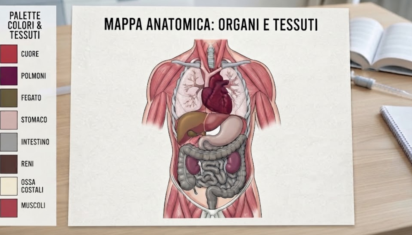Di che colore sono davvero gli organi e i tessuti del corpo umano?