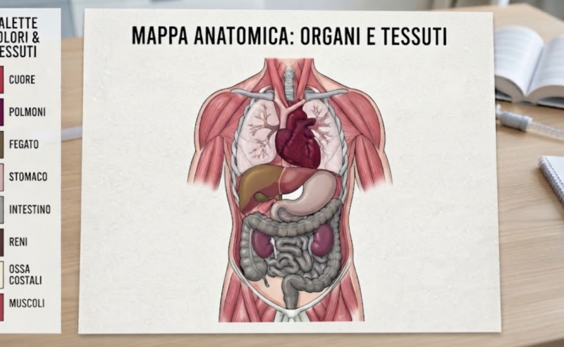 Di che colore sono davvero gli organi e i tessuti del corpo umano?